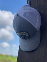 Old World Texas Trucker - Gray White