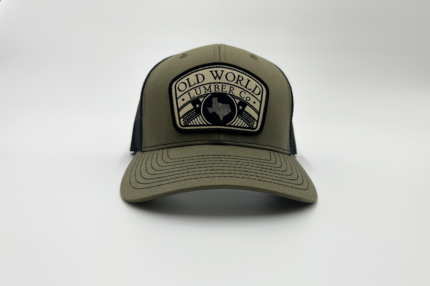 Old World Texas Trucker Army Green Black Old World LumberStore