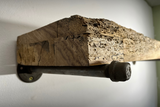 Hand Hewn Beam Shelf 35"