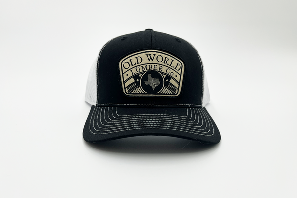 Old World Texas Trucker - Black White