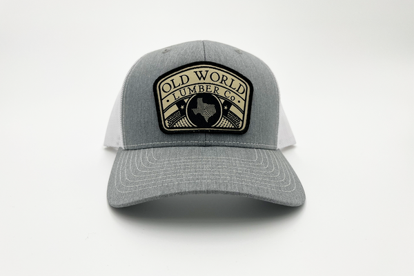 Old World Texas Trucker - Gray White