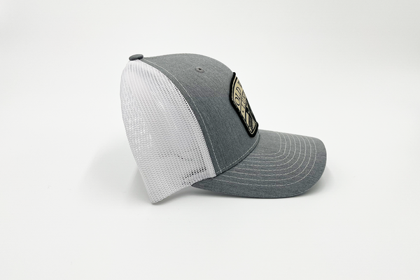 Old World Texas Trucker - Gray White