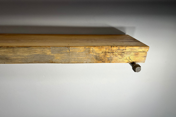 Hand Hewn Beam Shelf 35"