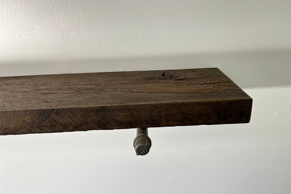 Reclaimed Smoked Oak Shelf