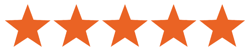 Rated 5 stars by customers